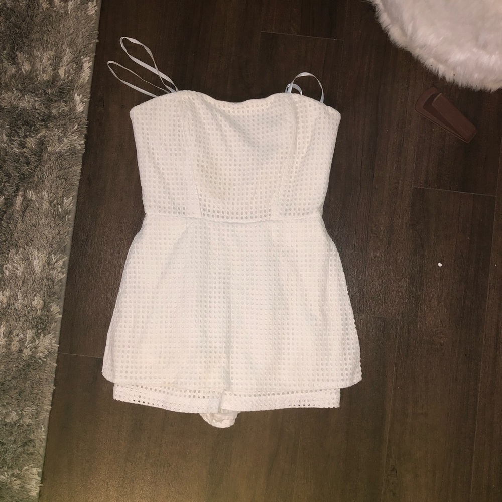 White Eyelet Romper